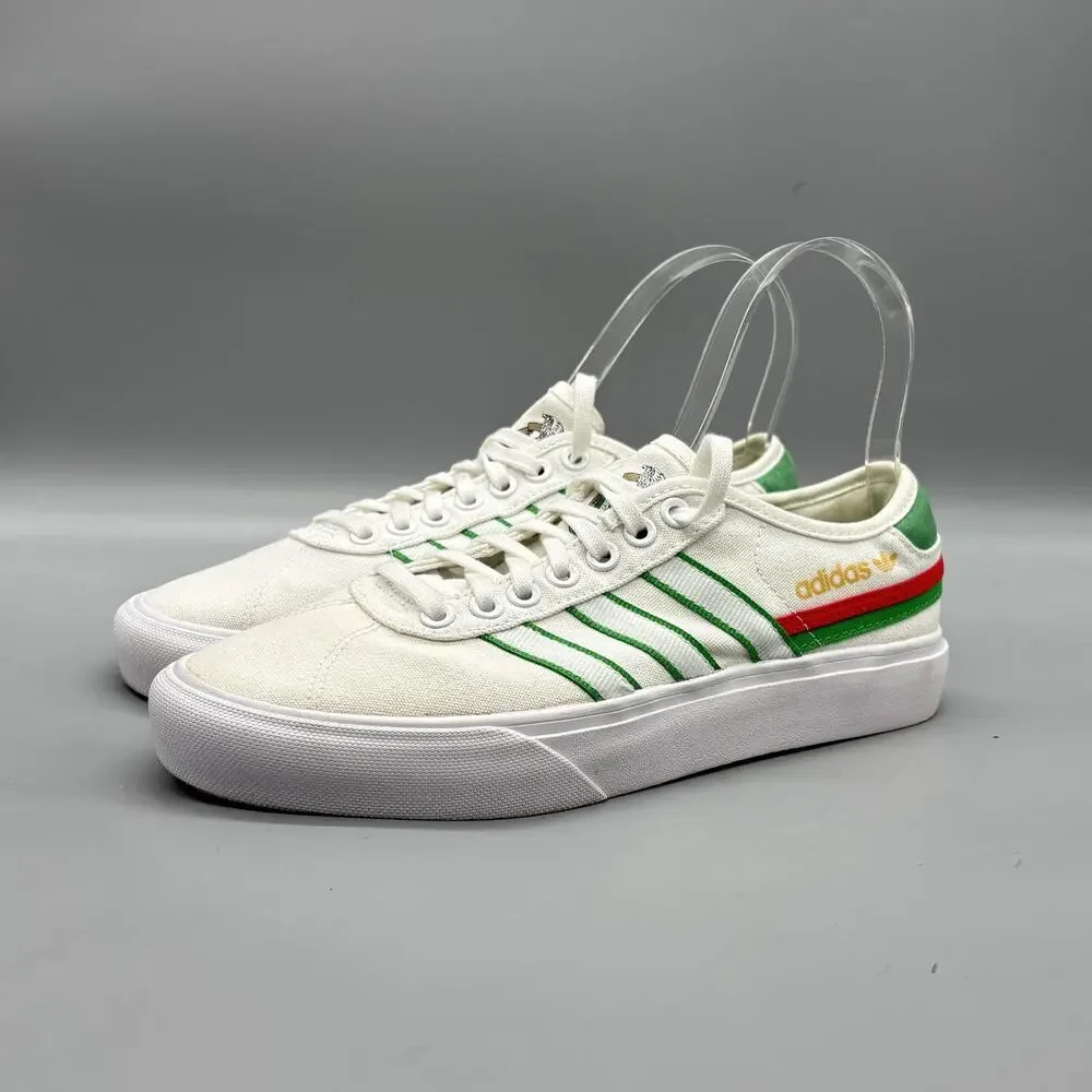 Adidas Originals Shoes Mens 7 White Canvas Seleccion Nacional Mexico Sneakers